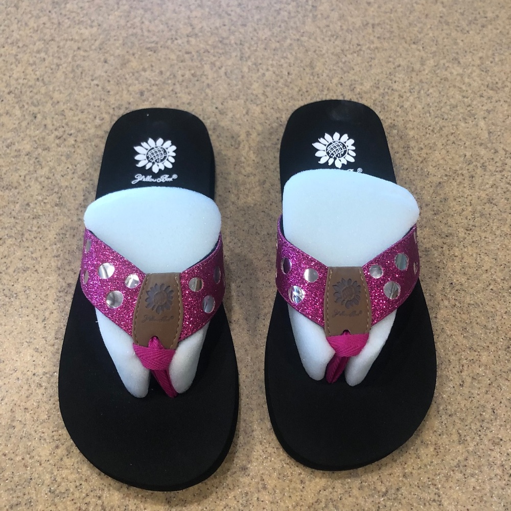 Pink flip flops
